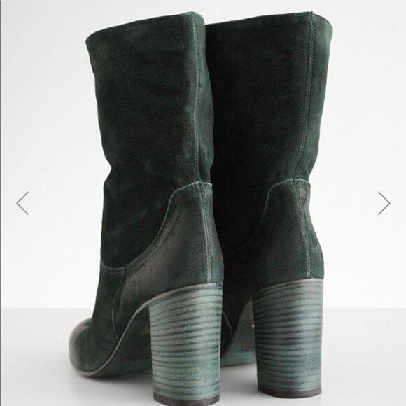 Free People FP New Dakota Leather Suede Slouchy Boot Boots Booties Heels 41 - Picture 10 of 16